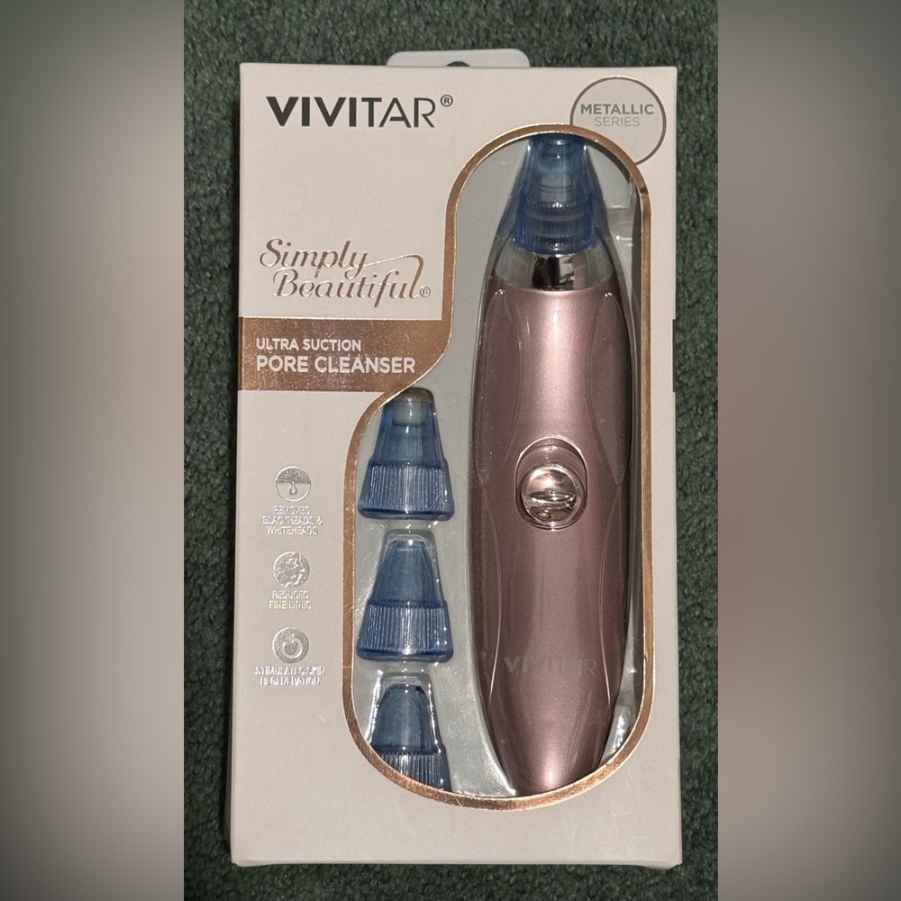 NIB Vivitar Ultra Suction Pore Cleanser - Rose Gold Metallic Series